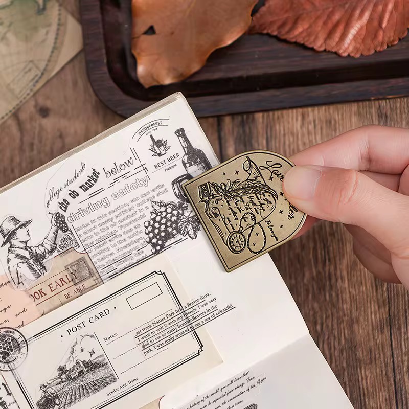Brass book clip