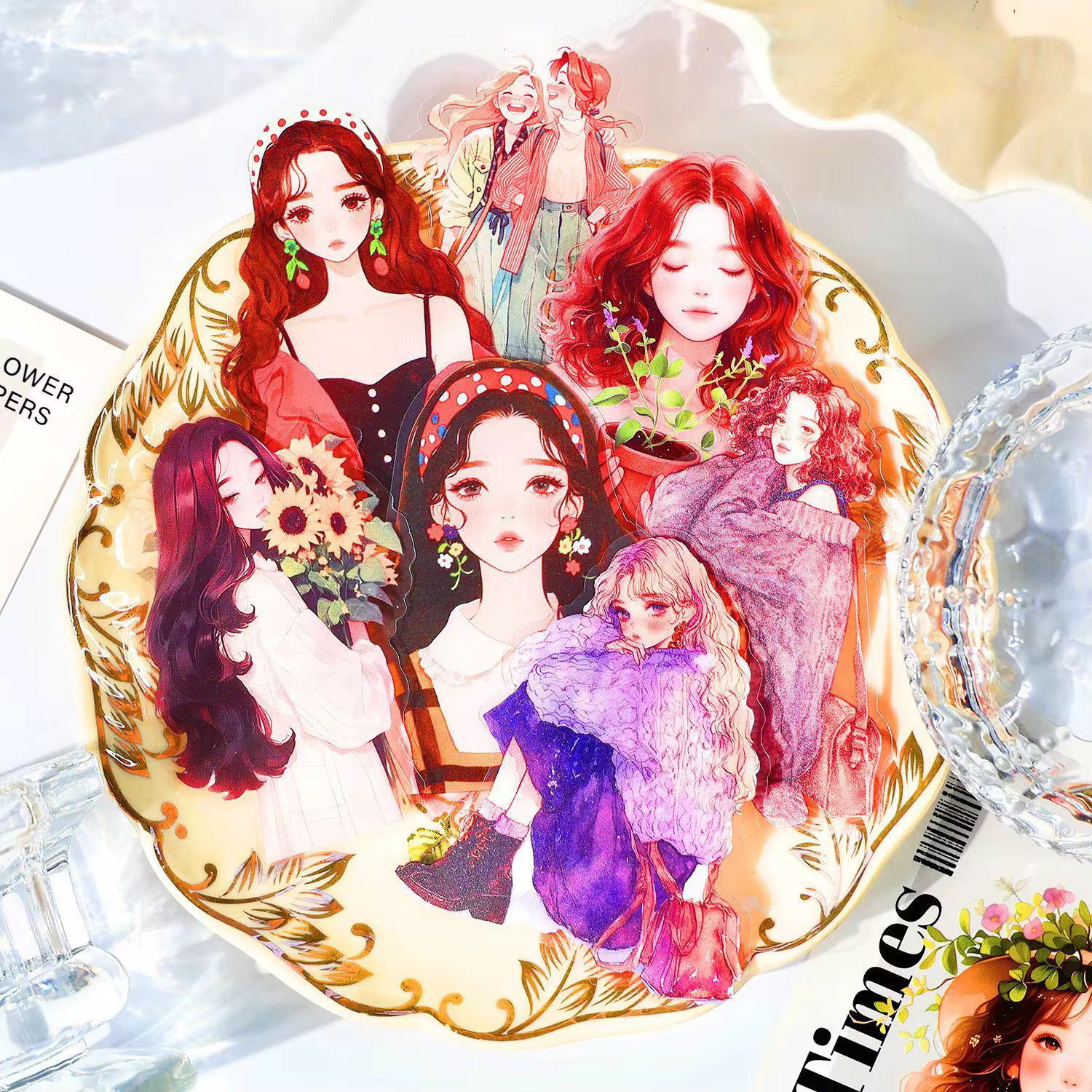 30 Stickers per Pack Fancy Years Series